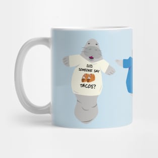 Three Manatees in Novelty Tees Mug